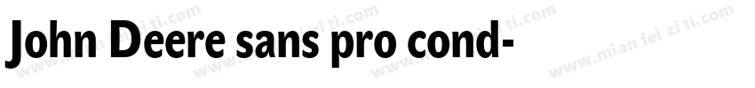 John Deere sans pro cond字体转换
